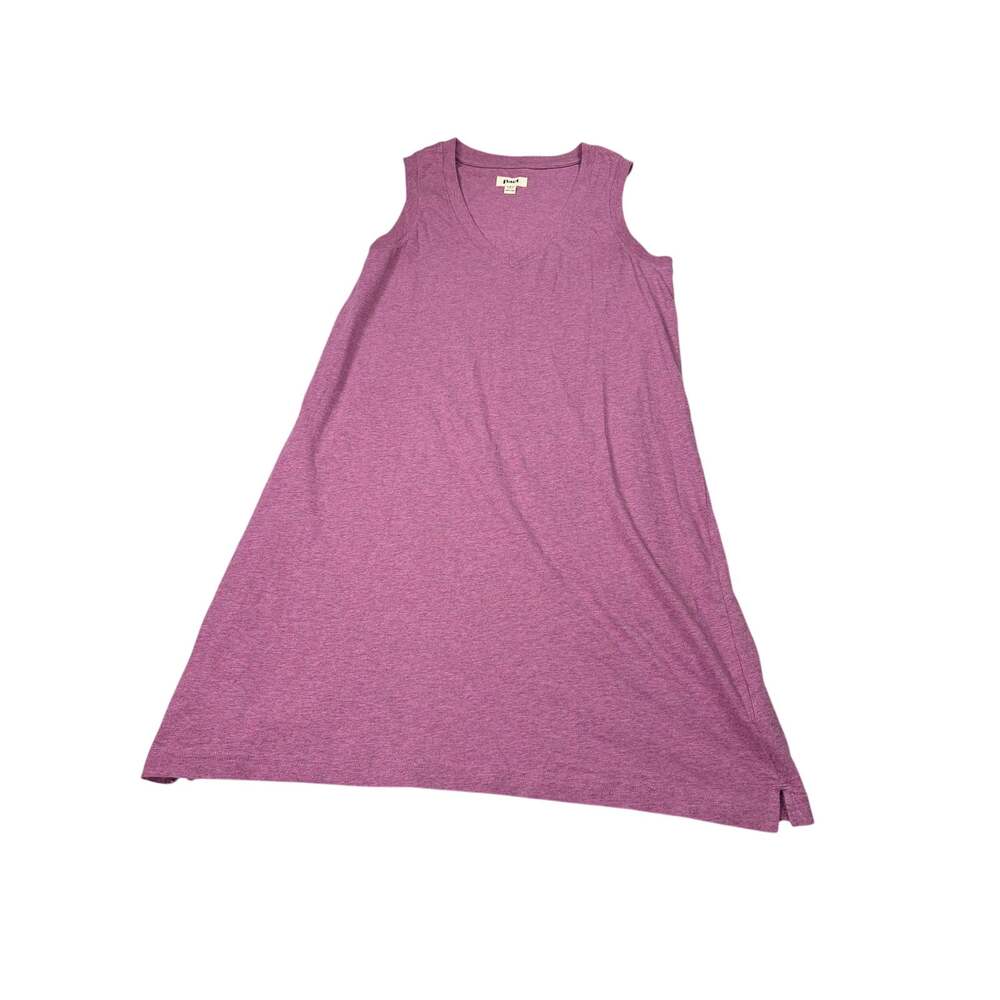 Pact pink V neck tank dress, knee length. Size S. organic cotton. casual